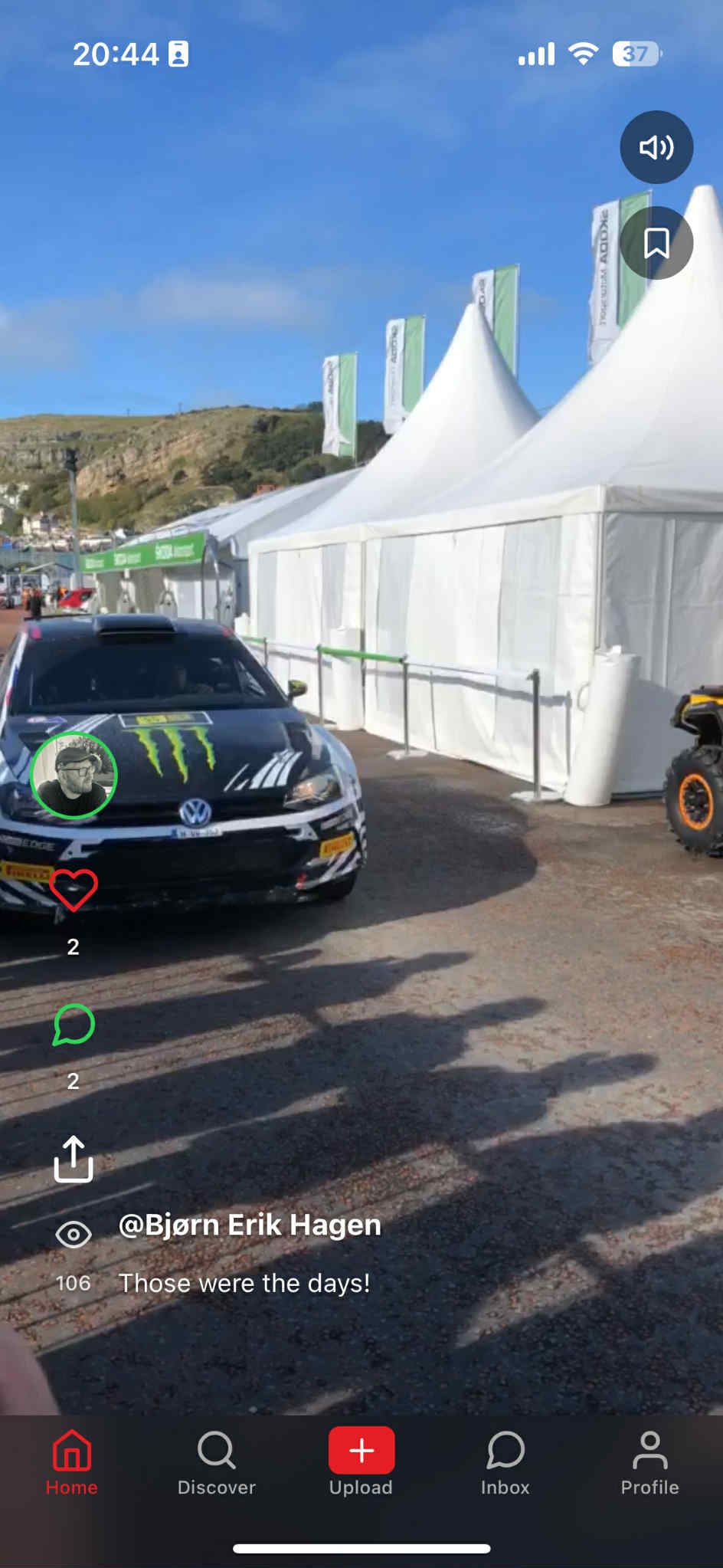 Rally Reels app screenshot